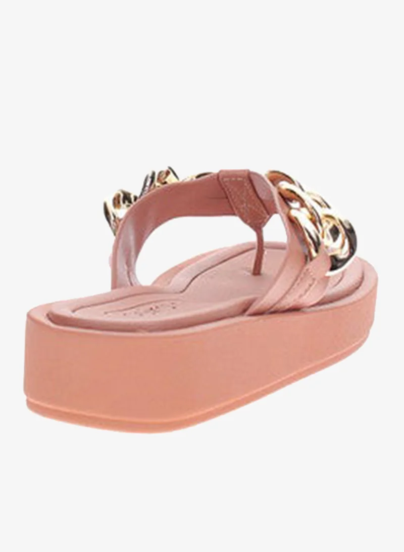 Beira Rio  Beira Rio Ladies Flat Sandals Nude | Made In Brazil for Women | Best Price UAE