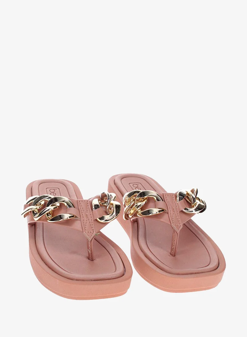 Beira Rio  Beira Rio Ladies Flat Sandals Nude | Made In Brazil for Women | Best Price UAE