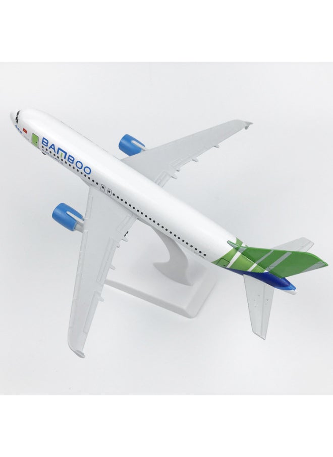 20cm Simulation Aircraft Model Yuezhu Aviation A320 Alloy With Wheels Static Ornaments Airplane Model Toy Gift-Color:20cm Yuezhu A320  - Image 3