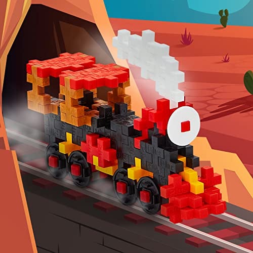 Plus-Plus Plus Plus Vehicle Building Block Kit 3D Puzzle Stem Toy for Kids 70 Interlocking Pieces Train Mini Maker Tube - Image 5