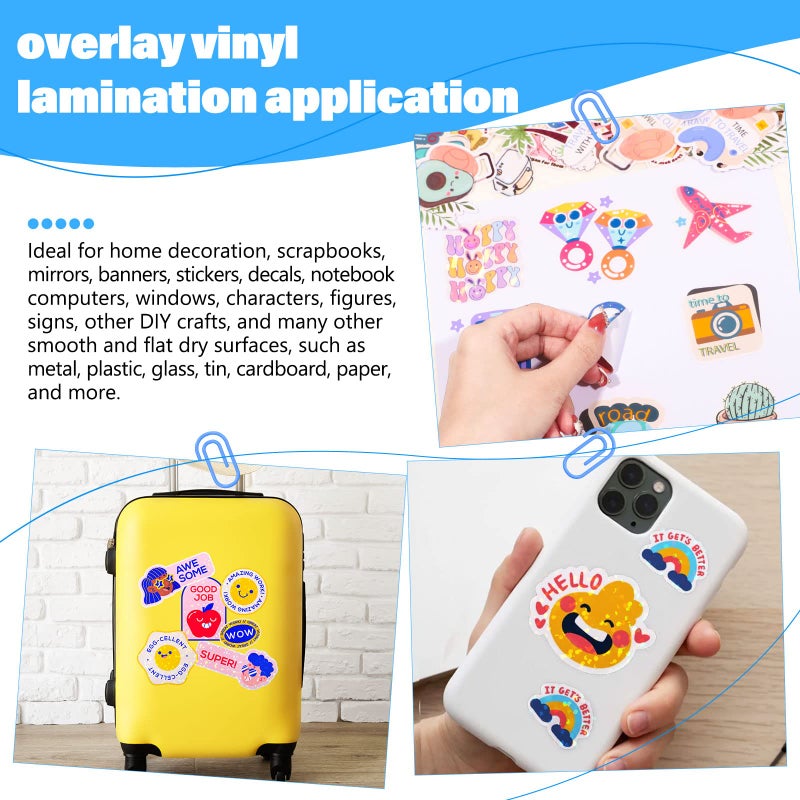 TECKWRAP Sticker Paper for Inkject Printer Holographic Laminating Sheets Matte Inkjet Printable Vinyl 8.26" x 11.69" A4 36 Sheets Printer Paper Vinyl Stickers Waterproof Photo Paper - Image 5