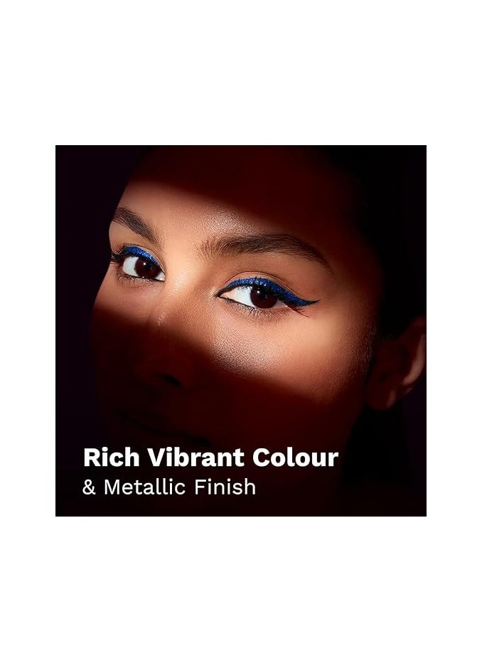 PILGRIM - Pilgrim Blue Rebel Metallic Eyeliner Long Lasting & Smudge Proof Enriched with Argan Oil - Image 1