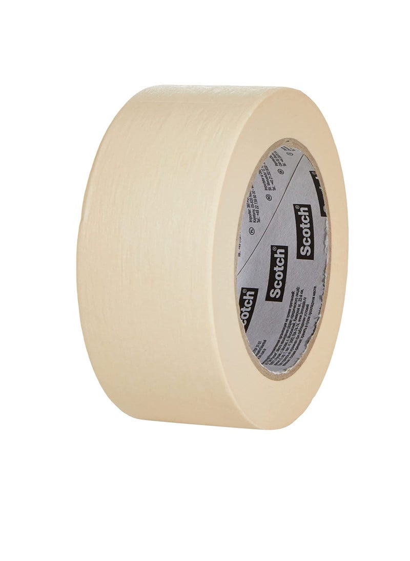 Scotch  Scotch Basic Masking Tape For General Masking And Protection Purposes, Medium To High Adhesion, Beige Color, 48mm X 50M. 1 Roll/Pack  - Image 2