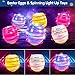 Vatos Easter Toys Eggs for Kids 6 Pack Lighting Spining Singing Plastic Colorful Easter Toys Egss Easter Basket Stuffers Party Favors Gifts for Kids 3 Boys Girls - Image 4