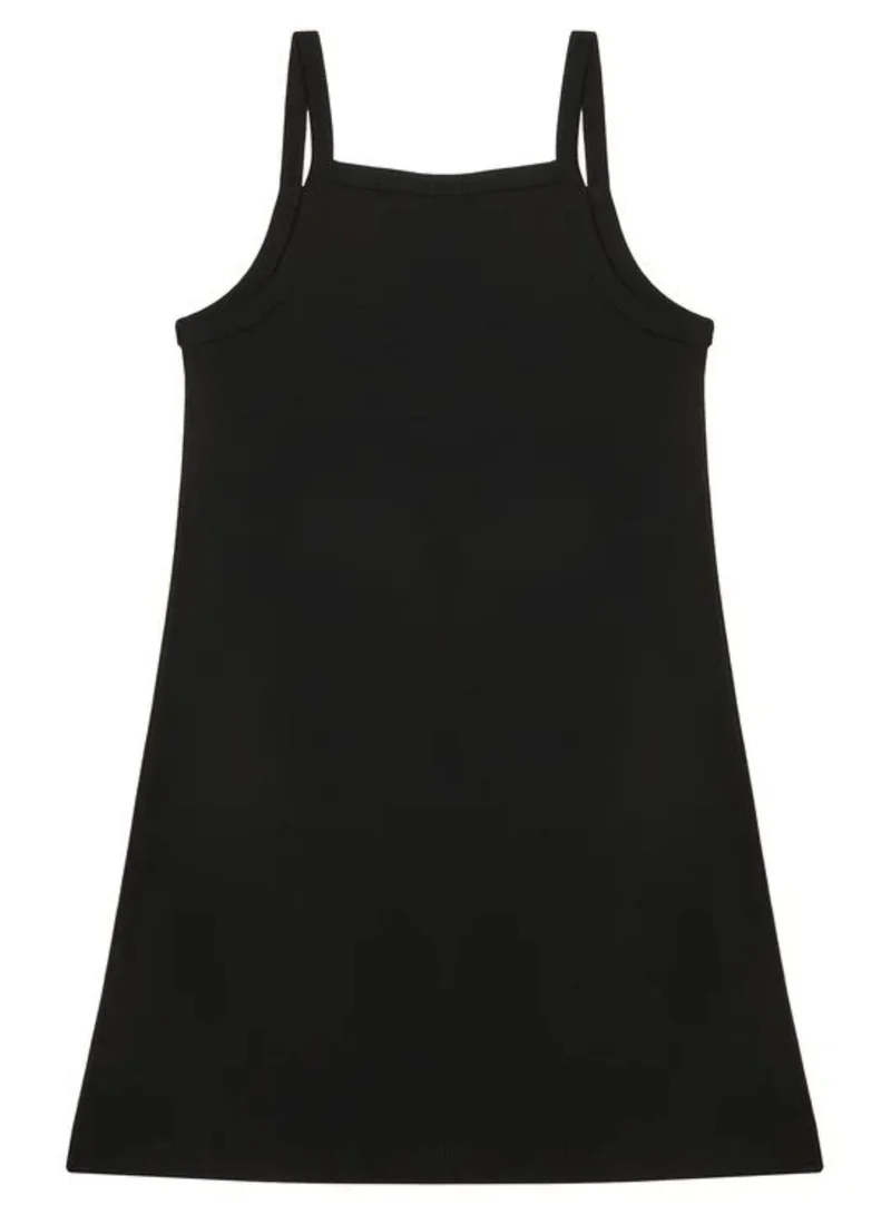 Calvin Klein Jeans black Logo Square Neck Strap Dress for Women | Best Price UAE