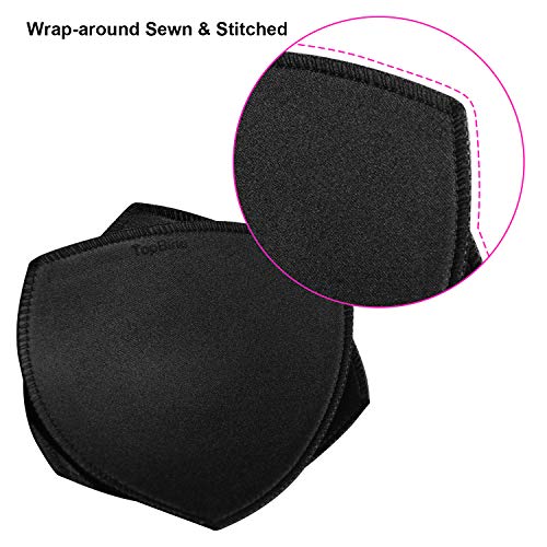 TopBine Bra Pads Inserts Women's Sports Cups Bra Replacement Insert for Bikini Swimsuit (3 Pairs B/C Black) - Image 3