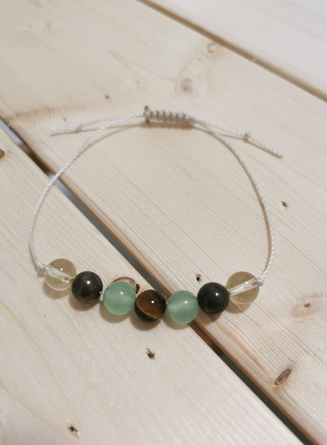 LFaize Money Maker, Pyrite, Aventurine, Tiger Eye, Citrine, Meditation, Wealth, Abundance, Prosperity, String Bracelet - Image 4