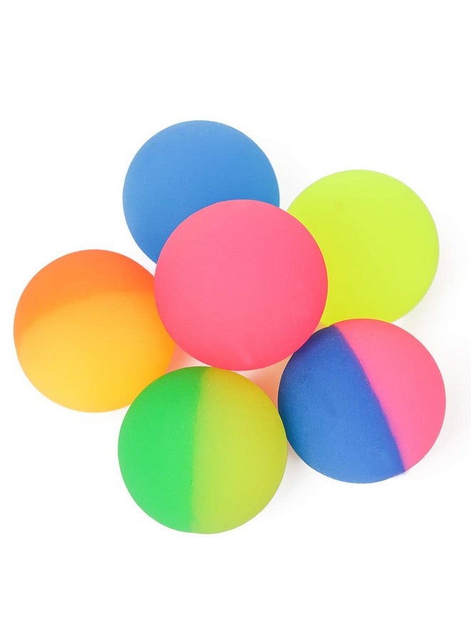 PROLOSO 2.3" Bouncy Balls Glow in The Dark High Bouncing Rubber Ball Bright Pet Toys Pack of 6 - Image 1