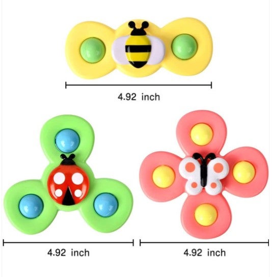 Kidzilla Baby Rattles Set with Suction Cup Spinner – Travel-Friendly Toy for Dining Table, Bathroom & More - Image 4