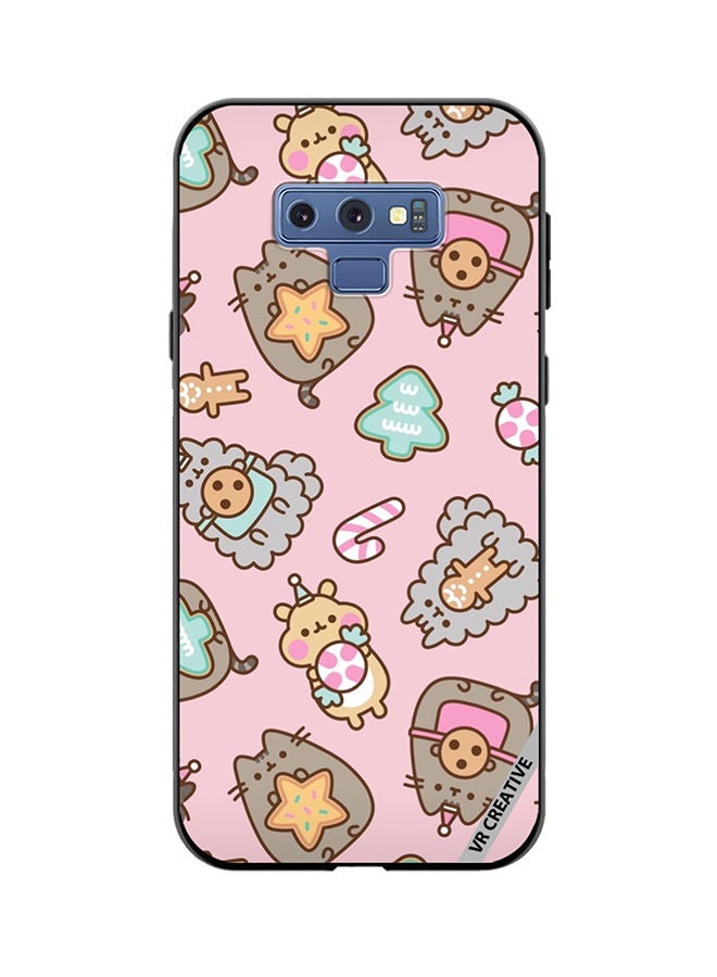 VR CREATIVE Protective Case Cover For Samsung Galaxy Note 9 Business Cat Design Multicolour - Image 1