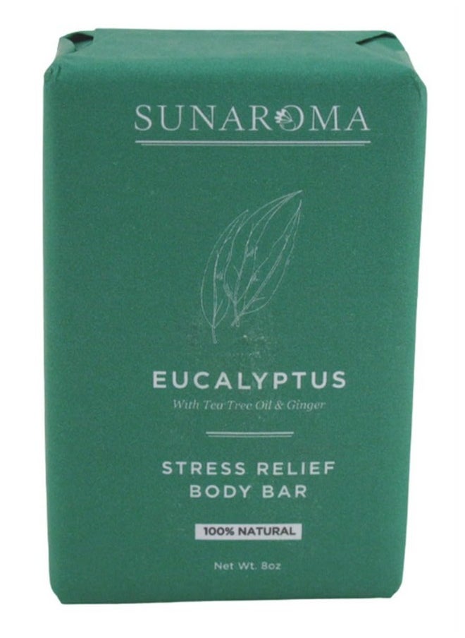 SUNAROMA - Sunaroma Soap Bar Eucalyptus With Tea Tree + Ginger 8 Ounce (6 Pack) - Image 1