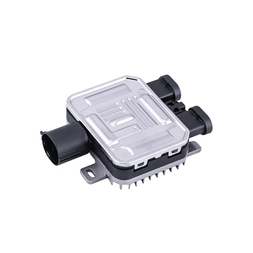 PLDDE 1pcs Engine Radiator Cooling Fan Control Module Relay Unit Compatible With Edge MKX w/Trailer Tow Package S80 V70 XC70 XC60 V60 4.4L 3.0L 3.2L S60 2.0L 3.0L Land Rover LR2 Flex With Dual Fans - Image 1