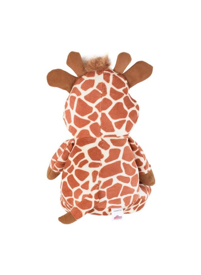 Ultra Cute Stuffed Sitting Giraffe Soft Toy For Kids 9 Inches Brown - Image 4