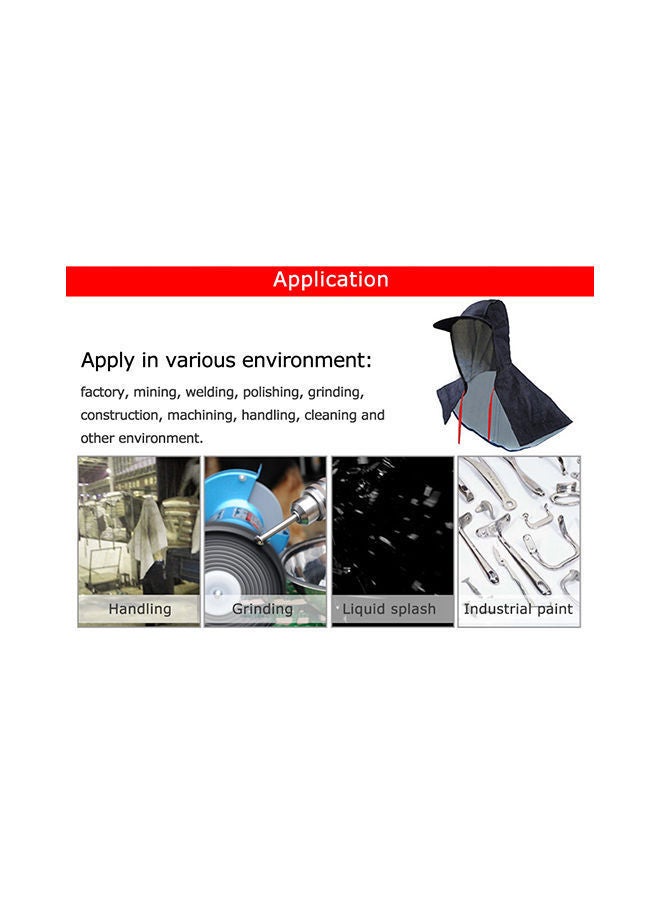 NIBEMINENT Denim Dust Proof Shawl Cap Wear Blue - Image 2