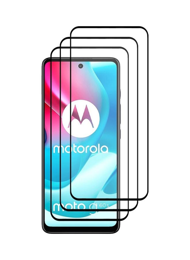 Loquat 3-Pack Screen Protector Tempered Glass For Motorola Moto G60S 6.8 inch Clear  - Image 1
