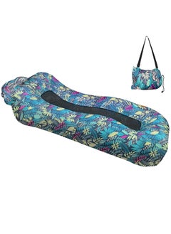 FLYROAD Inflatable Lounger, Ultralight Portable Ergonomic Beach Bed Air Sofa Couch Waterproof Anti-Air Leaking for Indoor Outdoor Hiking Camping Traveling, No Pump Required (Colorful)  - Image 1