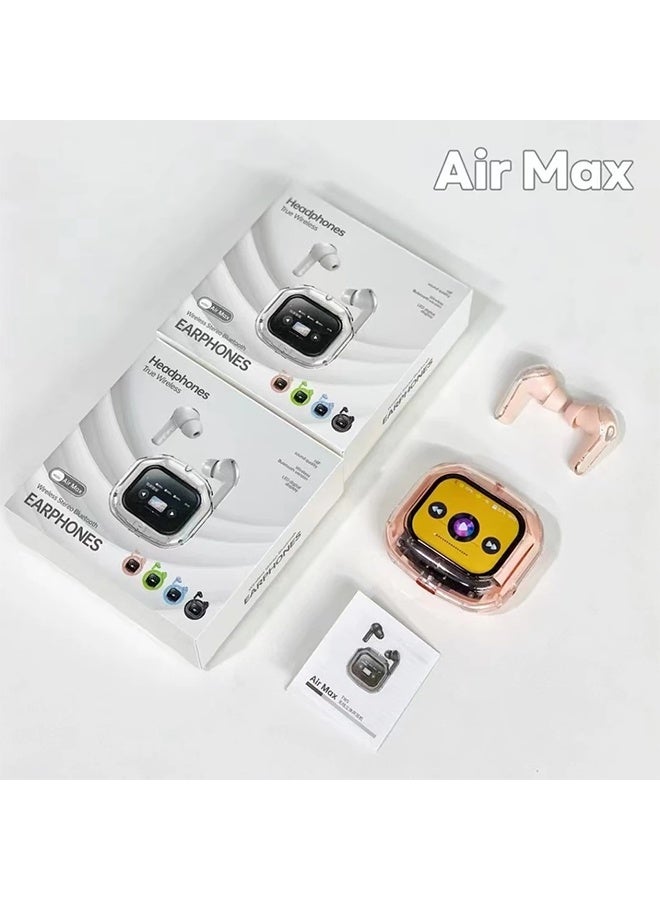 Wireless Touch Screen Headphones, Full-Color Transparent Earbuds , ANC Noise Reduction, HIF Stereo Sound - Image 1