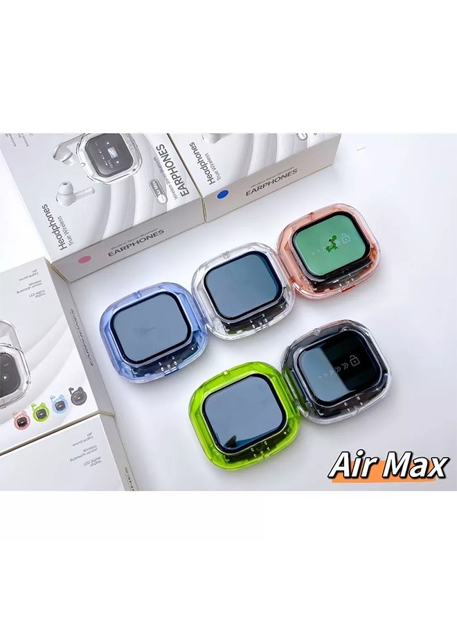 Wireless Touch Screen Headphones, Full-Color Transparent Earbuds , ANC Noise Reduction, HIF Stereo Sound - Image 3