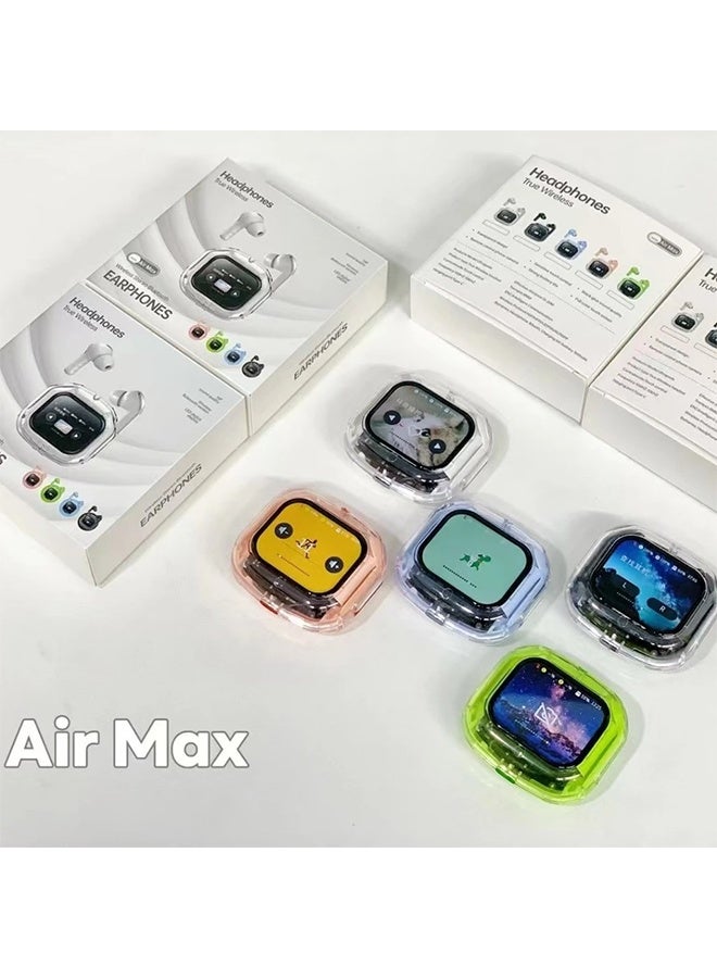 Wireless Touch Screen Headphones, Full-Color Transparent Earbuds , ANC Noise Reduction, HIF Stereo Sound - Image 4