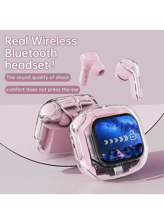 Wireless Touch Screen Headphones, Full-Color Transparent Earbuds , ANC Noise Reduction, HIF Stereo Sound - Image 5