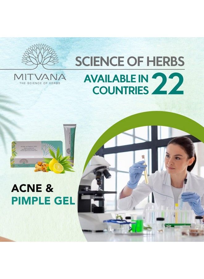 MITVANA Acne & Pimple Gel 30G With Neem & Turmeric X 2 - Image 3