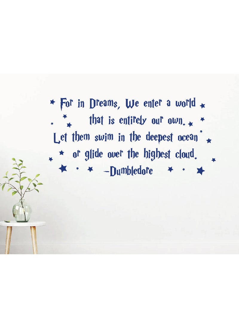 Spoil Your Wall Dumbledore Quotes Wall Sticker, Wall Arts Home Décor Wall Decals, 80x40 cm by Spoil Your Wall 