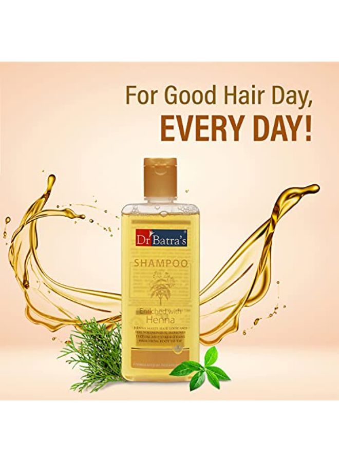 Dr Batra's Shampoo Enriched With Henna - 200 Ml (Pack Of 2) - Image 3