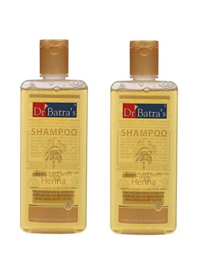 Dr Batra's Shampoo Enriched With Henna - 200 Ml (Pack Of 2) - Image 2