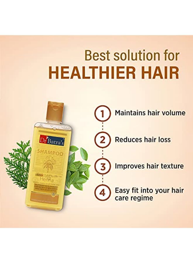 Dr Batra's Shampoo Enriched With Henna - 200 Ml (Pack Of 2) - Image 5