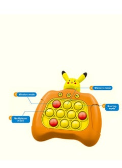 Kids Toys Pikachu Pop Sensory Fidget Toy A Stress Reliever for Kids and Adults Yellow/Orange  - Image 2
