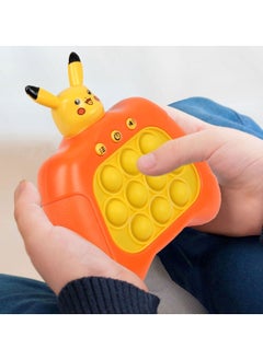 Kids Toys Pikachu Pop Sensory Fidget Toy A Stress Reliever for Kids and Adults Yellow/Orange  - Image 3