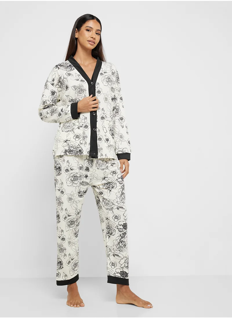 ايلا Printed Pyjama Set