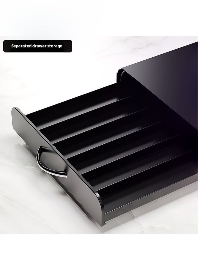 أي هوم درج تخزين كبسولات القهوة الأسود الحديث يناسب معظم آلات القهوة، ويحمل 60 كبسولة، ويسهل الوصول إلى الكبسولات - Image 4