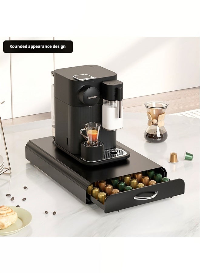 أي هوم درج تخزين كبسولات القهوة الأسود الحديث يناسب معظم آلات القهوة، ويحمل 60 كبسولة، ويسهل الوصول إلى الكبسولات - Image 5