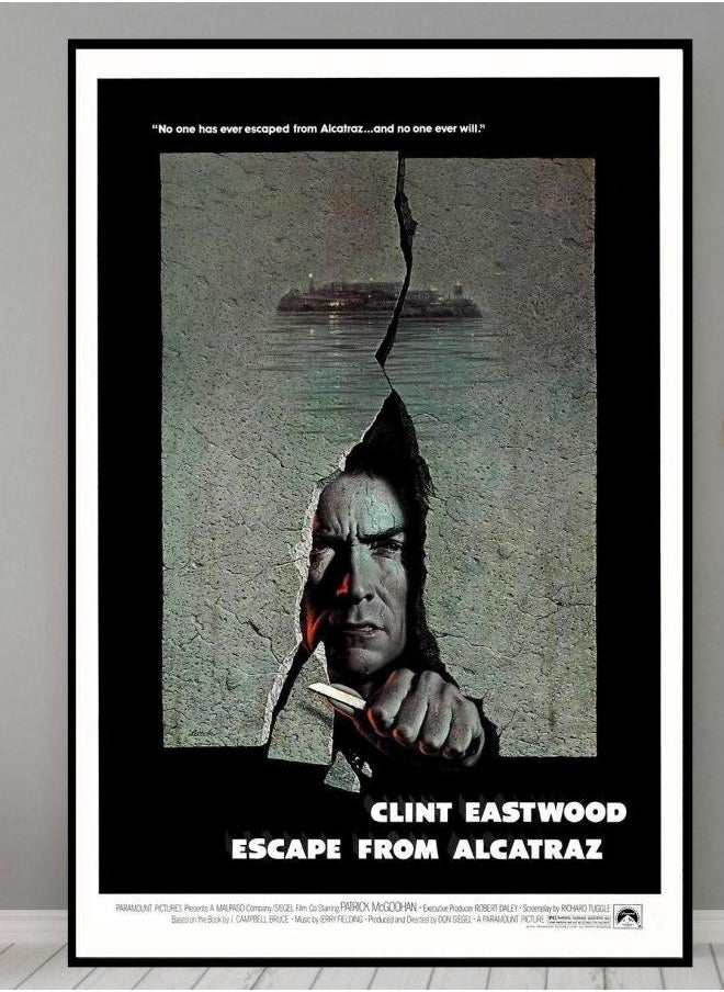 Generic - Escape from Alcatraz Movie Poster - High Quality Canvas Wall Art - Room Decor - Escape from Alcatraz (1979) Poster for Gift - Image 1