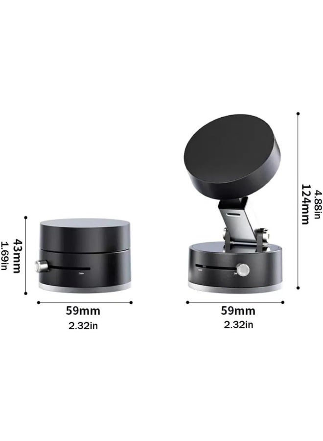 Magnetic Vacuum Suction Phone Holder - Foldable, 360° Swivel Stand for Car, Desktop, and Multi-Scenario Use - Image 4