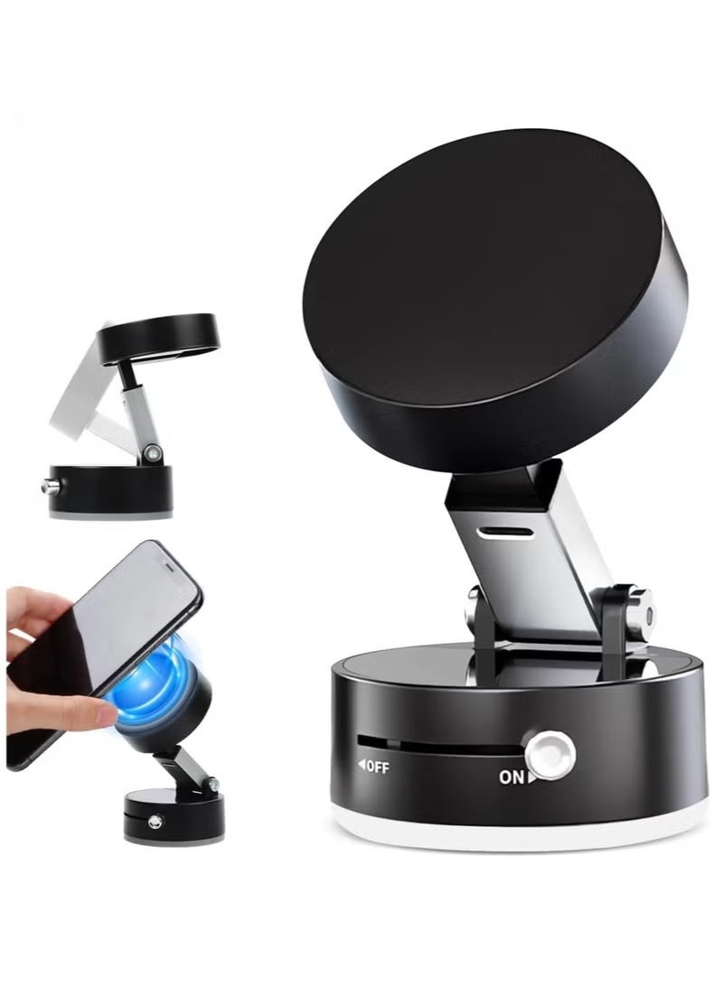Magnetic Vacuum Suction Phone Holder - Foldable, 360° Swivel Stand for Car, Desktop, and Multi-Scenario Use - Image 5