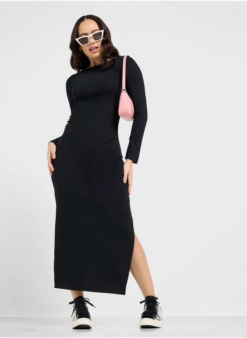 Ginger Basics - Longsleeve Bodycon Maxi Dress - Image 1