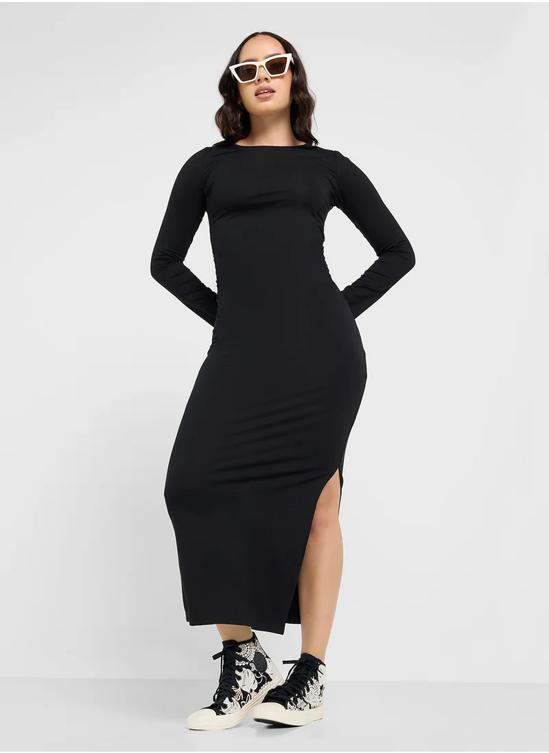 جينجر بيسيكس Longsleeve Bodycon Maxi Dress