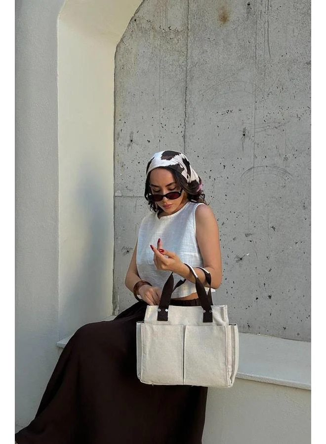 Shule Bags  Milano Canvas Document Bag Dark Coffee. for Women | Best Price UAE