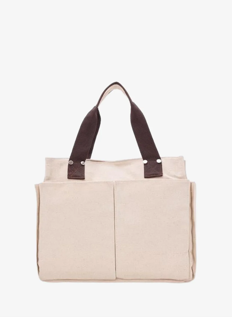 Shule Bags Milano Canvas Document Bag Dark Coffee.