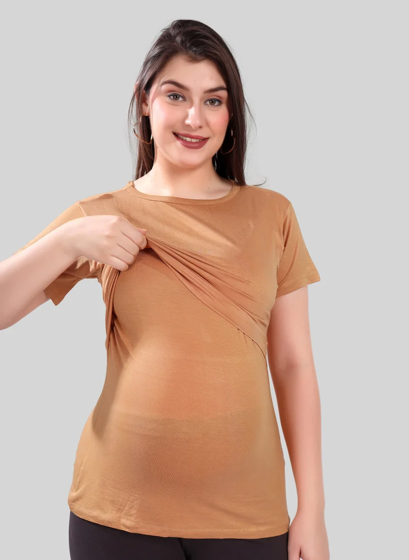 تامي Maternity Double Layer Nursing Pull-On Top