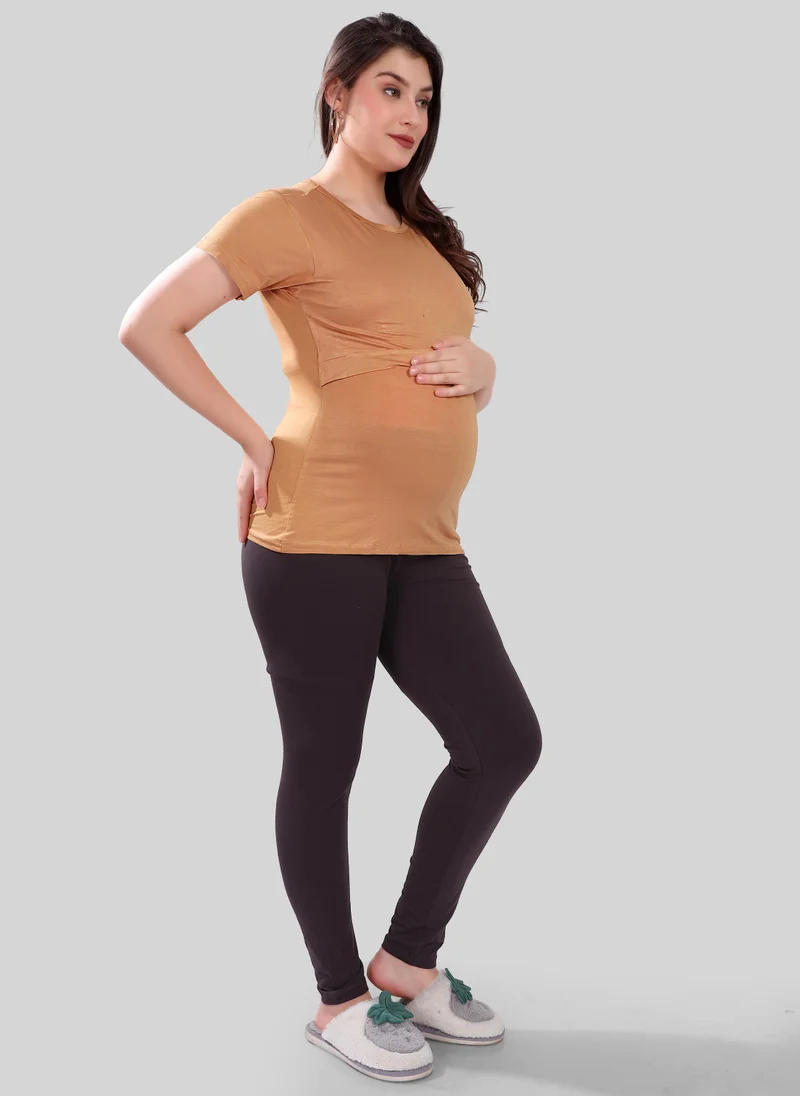 تامي Maternity Double Layer Nursing Pull-On Top
