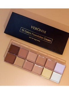 VERONNI Full Coverage Waterproof Concealer Palette for Even Skin Tone  - Image 2
