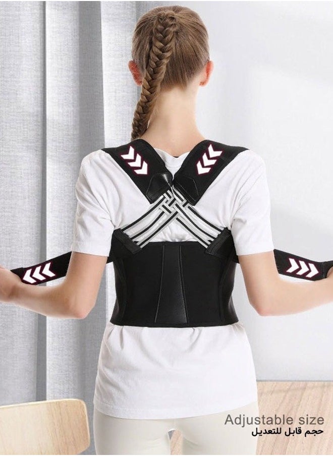 Generic Back Brace and Posture Corrector Back Straightener Belt Back Support Helps Hunchback Correction and Relieve Shoulder Neck Back Pain  - Image 3