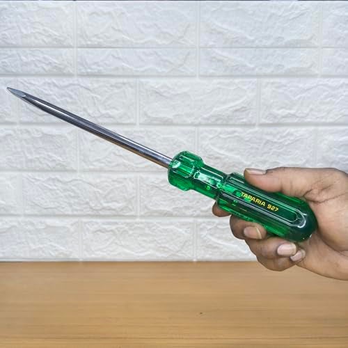 Taparia 927 Steel (10.0 X 1.2Mm) Flat Tip Screw Driver (Green&Silver), 1 Pc - Image 2