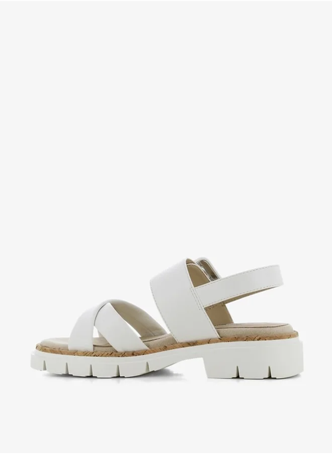 SJ Women's Strap Sandals with Buckle Closure