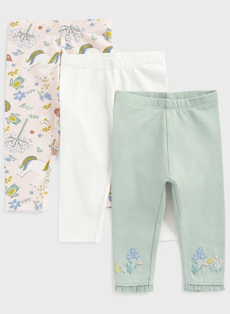 mothercare Infant 3 Pack Assorted Leggings