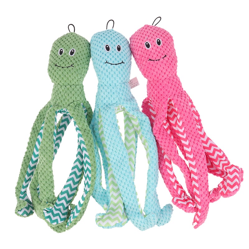 6 pcs Delicate Octopus Plush Toy Chewing Playthings for Pet Dog - Image 2