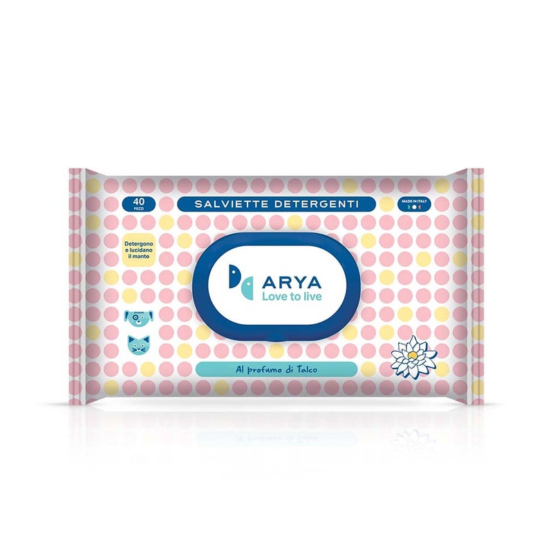 Aryaa Arya Wet Wipes Talc Scent - 40 Wipes
